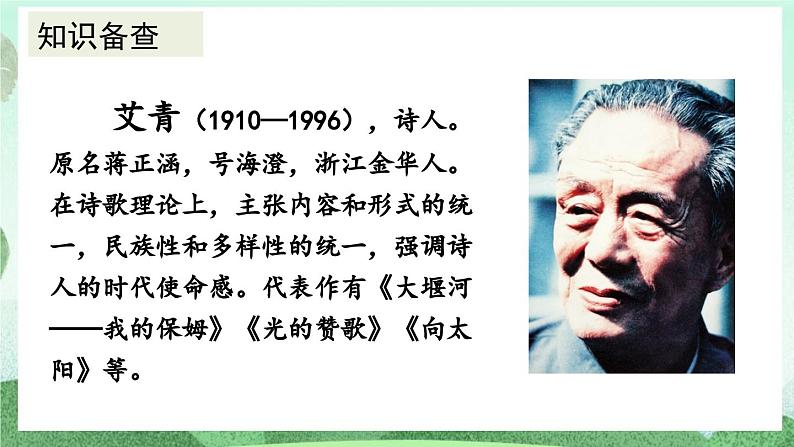 部编版九上语文 3 我爱这土地 课件+教案+练习05