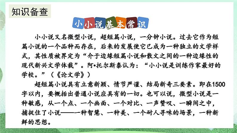 部编版九上语文 综合性学习 走进小说天地 课件+教案+练习05