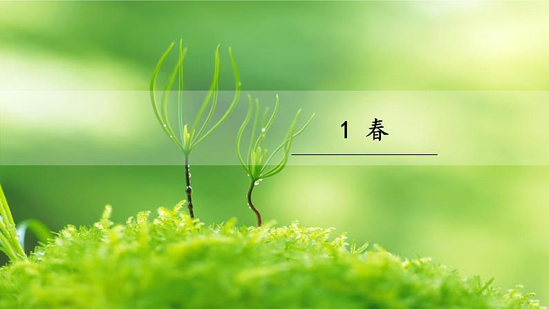 人教部编版初中语文七年级上册 第一单元 1　春课件+学案+教案01