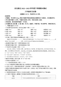 辽宁省沈阳市沈北新区2022-2023学年八年级下学期期末语文试题（含答案）
