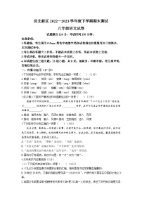 辽宁省沈阳市沈北新区2022-2023学年八年级下学期期末语文试题（含答案）