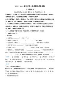 精品解析：广东省阳江市阳西县2022-2023学年八年级下学期期末语文试题（解析版）