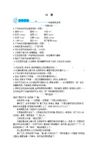 初中语文人教部编版七年级上册猫优秀同步练习题