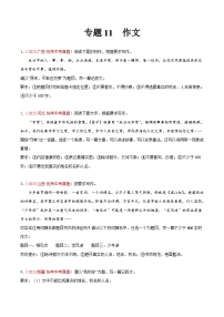 2023年中考语文真题分类汇编——专题11  作文（全国通用）