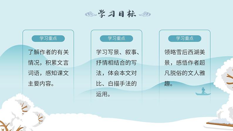 人教部编版语文九年级上册 13 湖心亭看雪 课件02