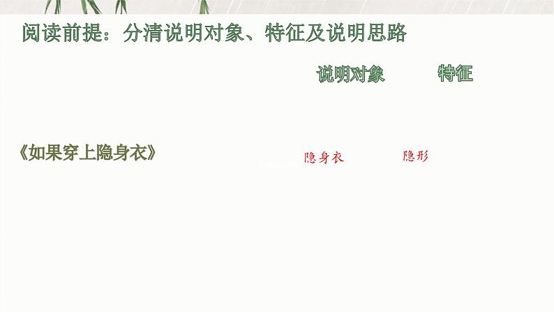 中考语文说明文阅读总体复习课件07