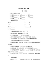 人教部编版九年级上册故乡一等奖习题ppt课件