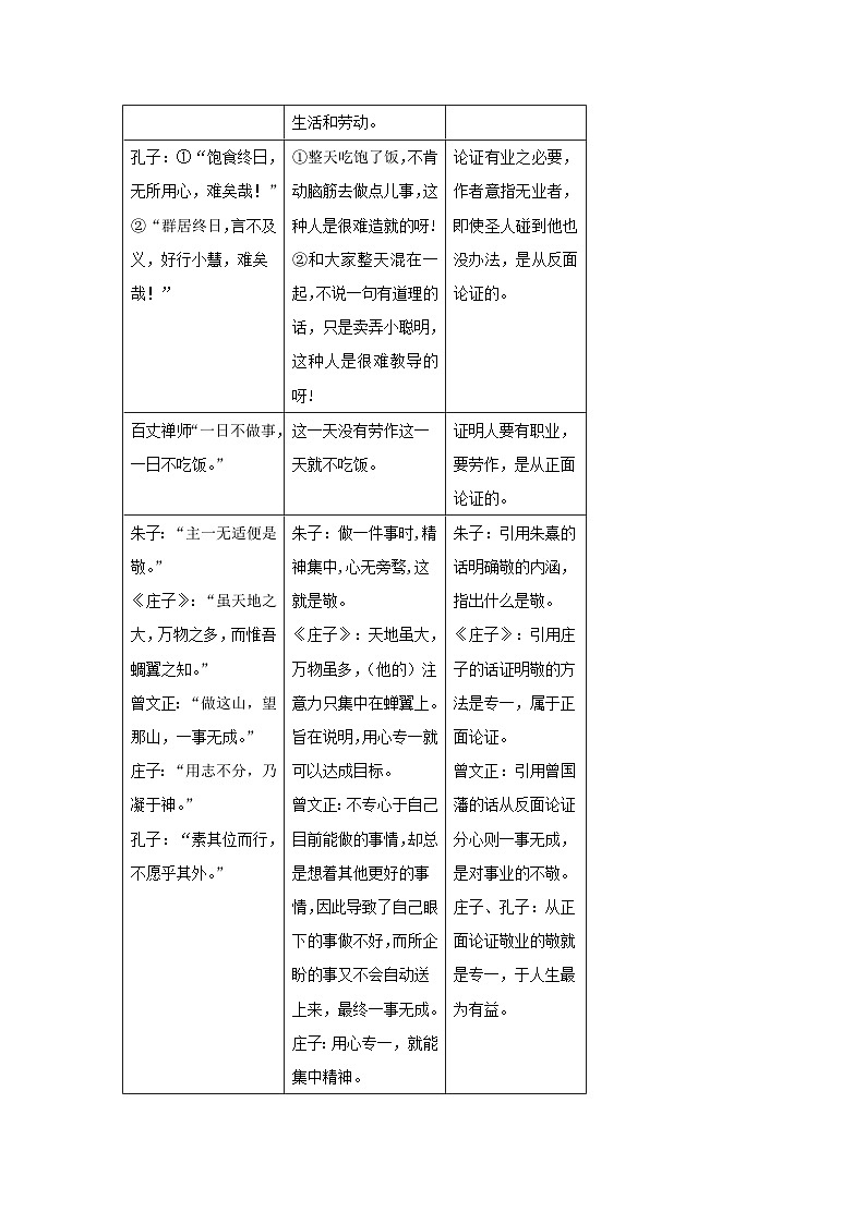 人教部编版语文九上第二单元 敬业与乐业第2课时 教案02