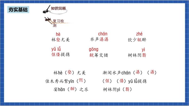 人教部编版语文九上第三单元 醉翁亭记第2课时 课件+教案+同步练习06