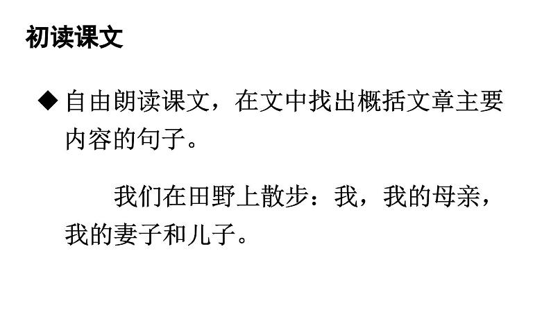 部编版七年级语文上册--6 散步（精品课件）第5页