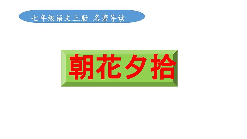 1、第三单元名著导读《朝花夕拾》复习课件  部编版语文七年级上册01