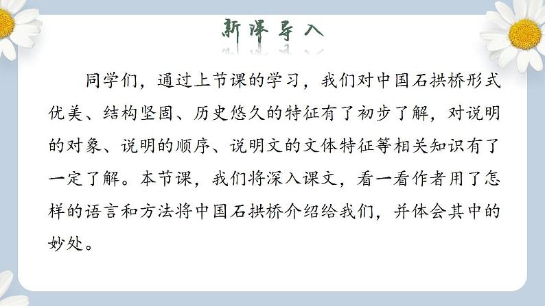 【核心素养目标】人教部编版初中语文八年级上册 《中国石拱桥》第二课时课件+教案+同步分层练习（含答案）02