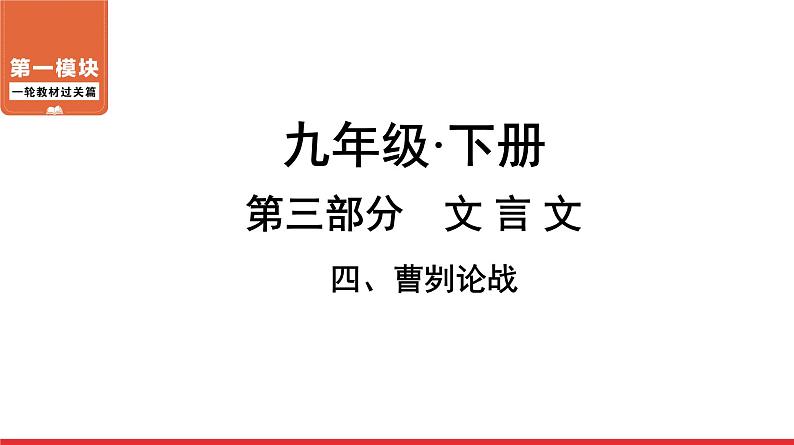 曹刿论战-中考语文复习课件PPT01