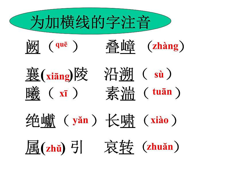 部编版八年级语文上册--10三峡（精品课件）02