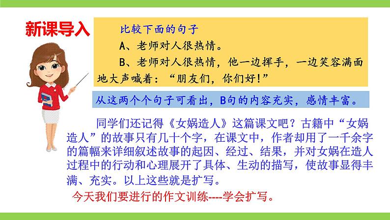 【核心素养】部编版初中语文九下第一单元写作《学习扩写》（课件+教案）02