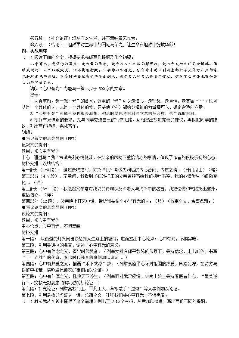 【核心素养】部编版初中语文九下第三单元写作《布局谋篇》（课件+教案）03