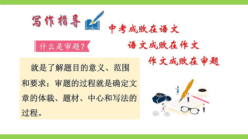 【核心素养】部编版初中语文九下第二单元写作《审题立意》（3课时课件+教案）06