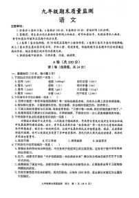 四川省成都市青羊区2022-2023学年九年级上学期期末考试语文试卷