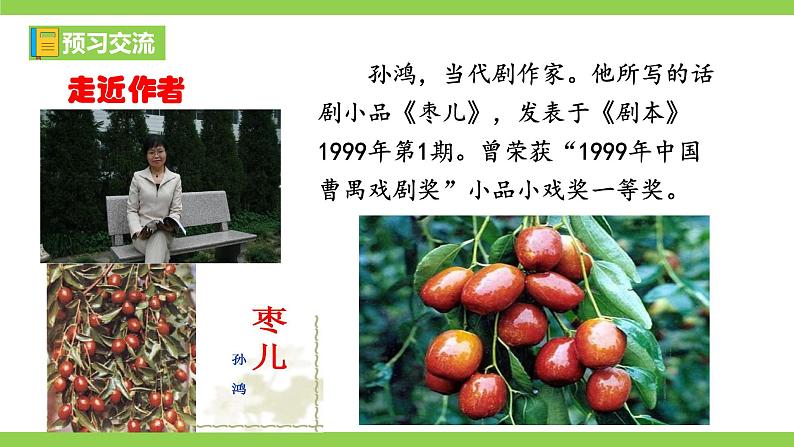 【核心素养】部编版初中语文九下19《枣儿》 课件+教案+导学案（师生版）+同步测试（含答案）07