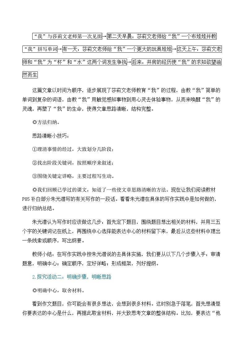 第四单元 写作 思路要清晰 7语上[课件+教案]02