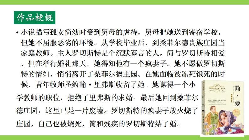 【核心素养】部编版初中语文九下第六单元名著导读《简·爱》（课件+教案+测试）07