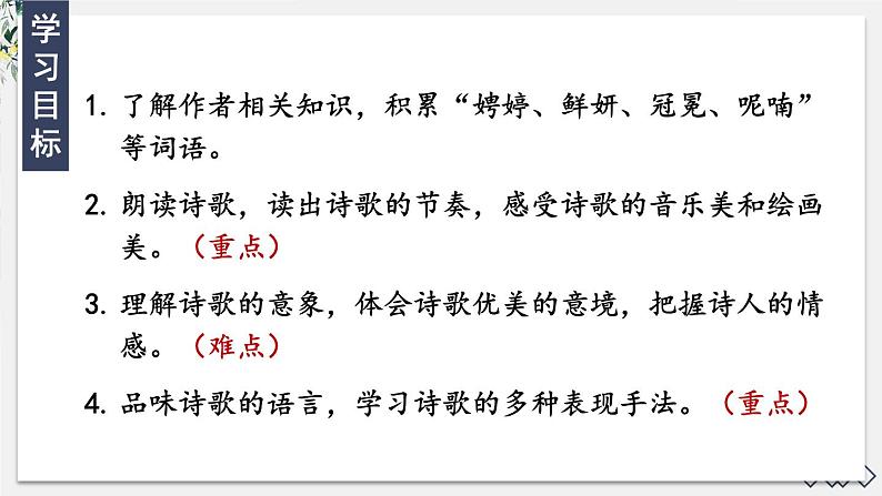 第一单元 5 你是人间的四月天——一句爱的赞颂 9语上【课件】05
