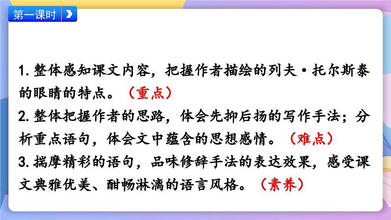 统编版语文八上 8 《列夫·托尔斯泰》课件+教案+ 课课练+说课稿04