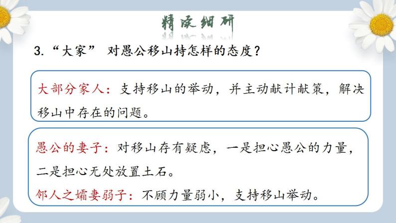 【核心素养目标】人教部编版初中语文八年级上册 《愚公移山》第二课时 课件+教案+同步分层练习（含答案）07