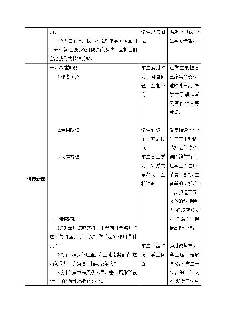 【核心素养目标】人教部编版初中语文八年级上册 《诗歌五首 雁门太守行》 课件+教案+同步分层练习（含答案）02
