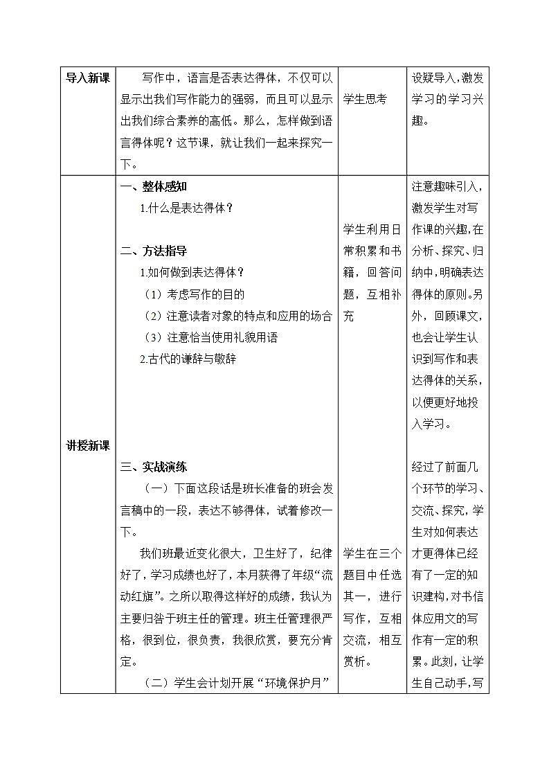 【核心素养目标】人教部编版初中语文八年级上册 《写作 表达要得体》 课件+教案+同步分层练习（含答案）02
