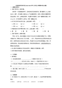 河南省南阳市淅川县2022-2023学年七年级上学期期末语文试题（解析版）