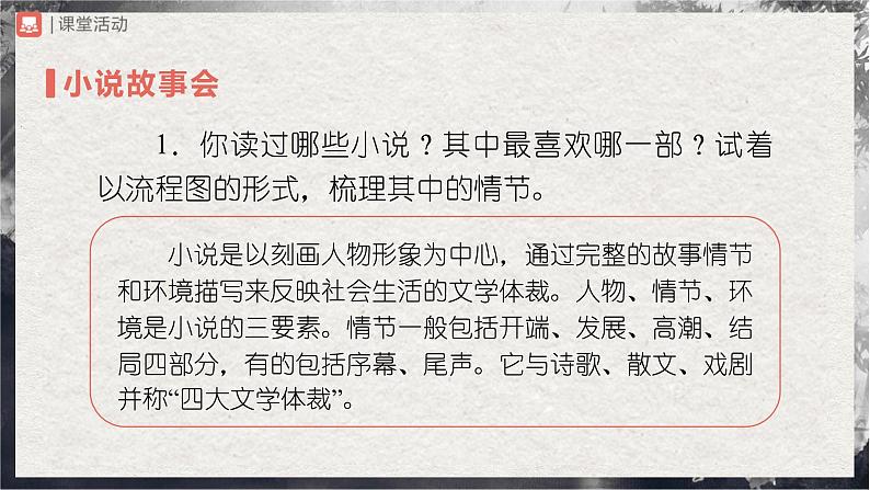【部编版】九上语文   综合性学习 走进小说天地（课件+教案+学案）03