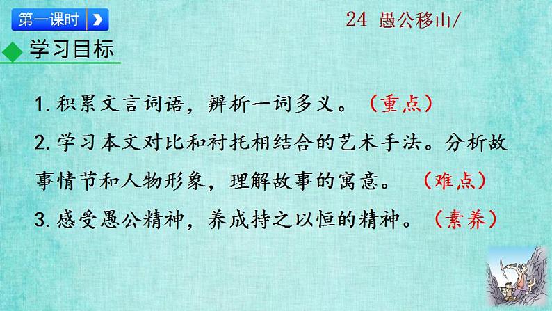 统编版语文八年级上册第六单元24愚公移山2教学资料课件PPT07
