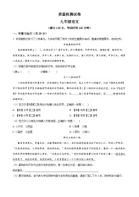 河南省巩义市2022-2023学年九年级上学期期末语文试题（解析版）
