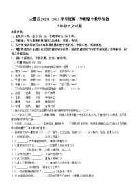 陕西省渭南市大荔县2020_2021学年八年级上学期期中语文试题