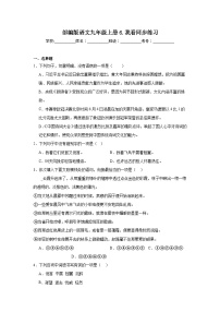 初中语文人教部编版九年级上册我看课时练习