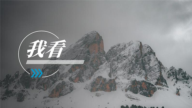 初中语文部编版九年级上册-我看 课件+教案01