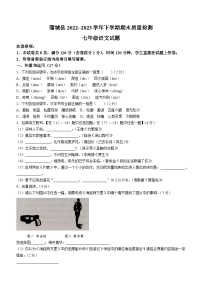 陕西省渭南市蒲城县2022-2023学年七年级下学期期末语文试题（含答案）