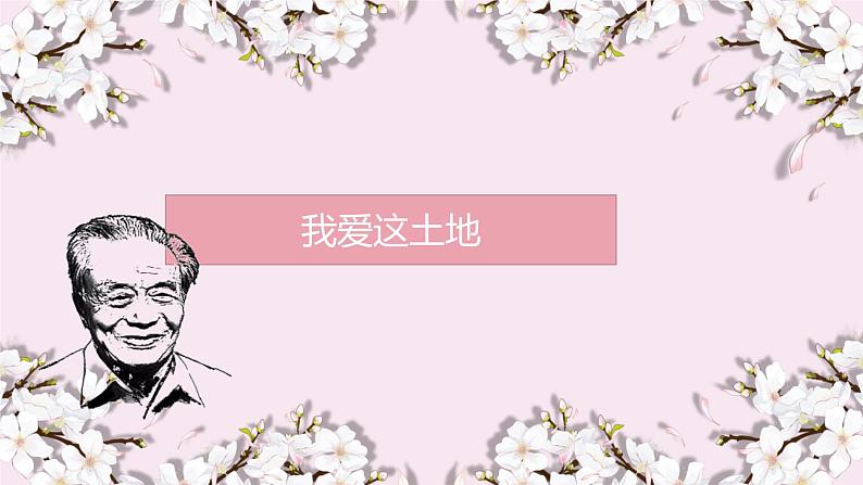 统编版九年级上第3课《我爱这土地》课件01