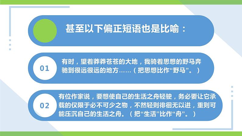 部编教材语法修辞“补白”七上微课《比喻》（PPT+任务单）08