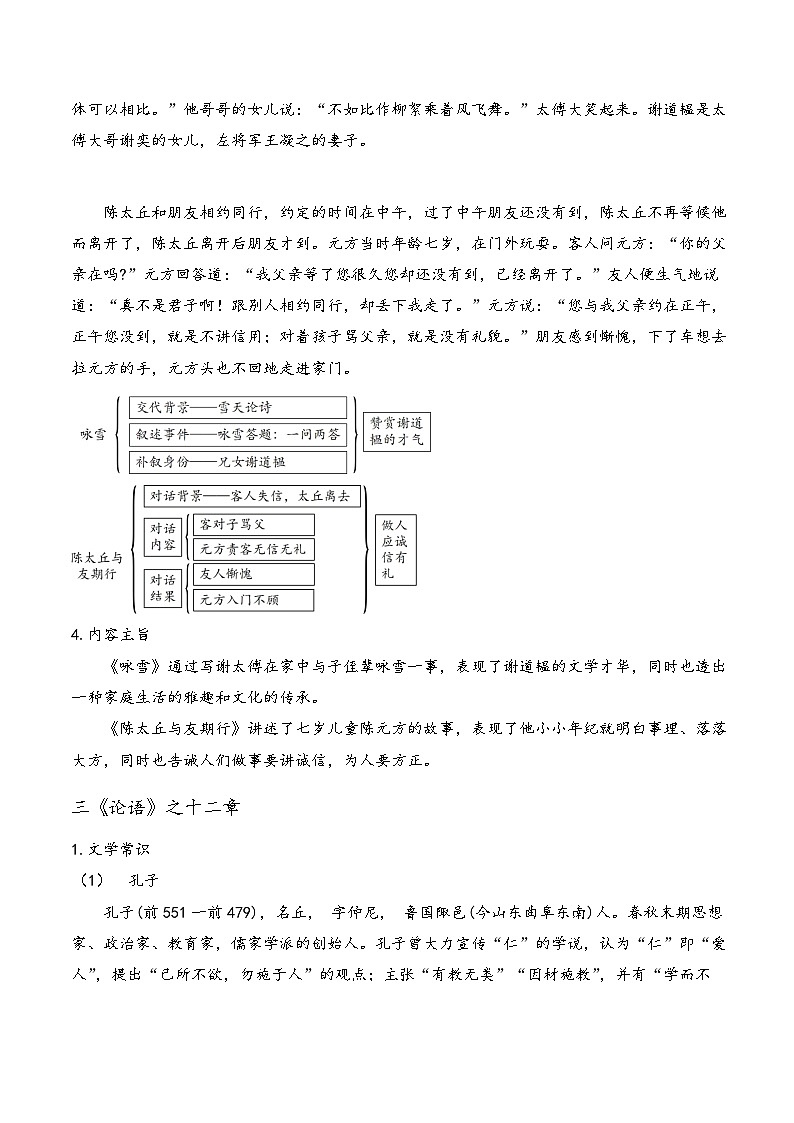 古文知识梳理 部编版语文七年级上册第3页
