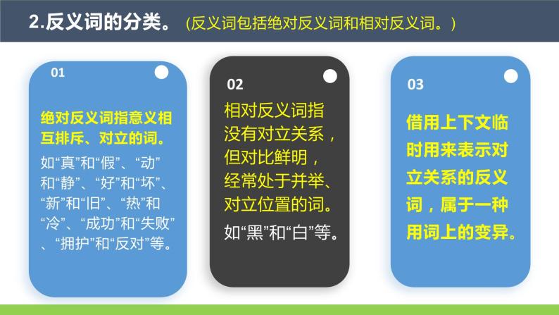 部编教材语法修辞“补白”七上微课《反义词》（PPT+任务单）07