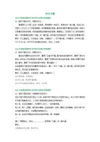 湖南省衡阳市2021-2023年三年中考语文试卷分类汇编：作文专题