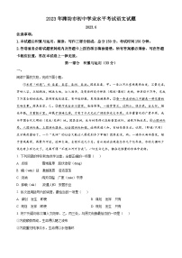 精品解析：2023年山东省潍坊市中考语文真题（解析版）