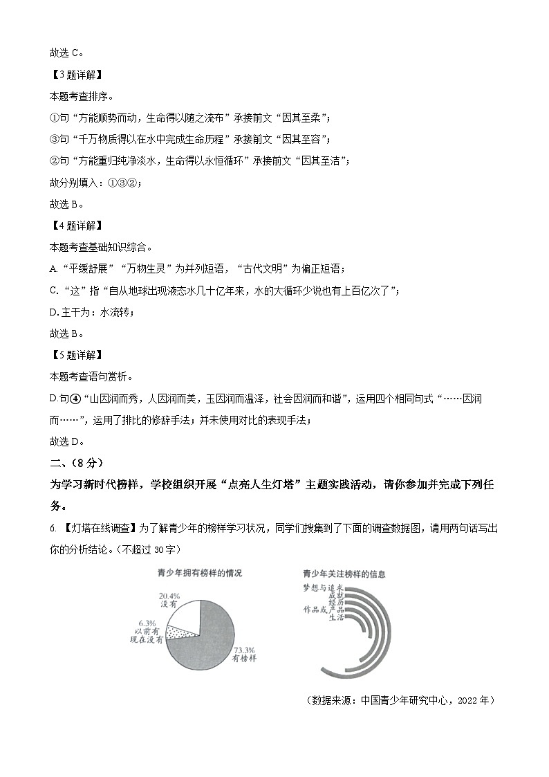 精品解析：2023年山东省潍坊市中考语文真题（解析版）03
