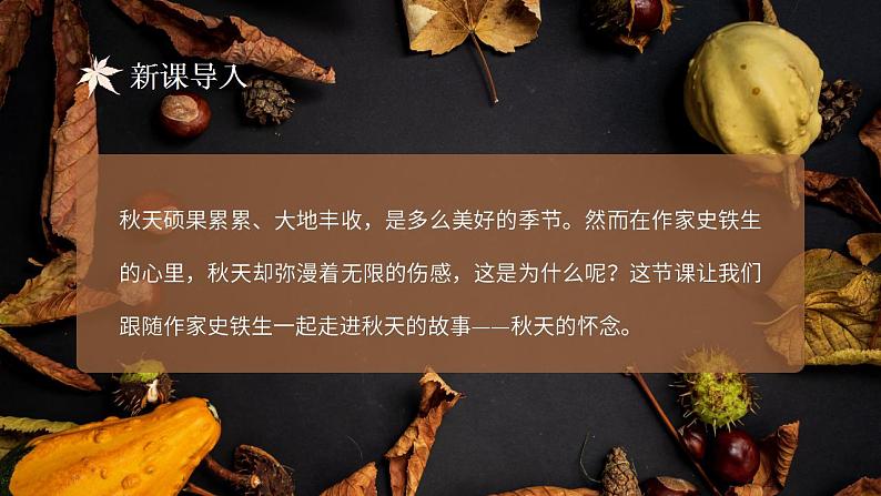 初中语文部编版七年级上册-秋天的怀念 课件第3页