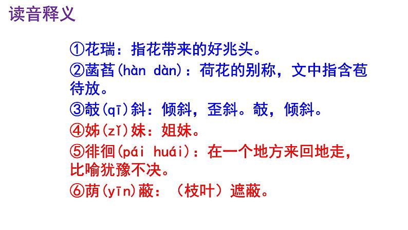 七上语文第7课《荷叶·母亲》精品实用高效课件04