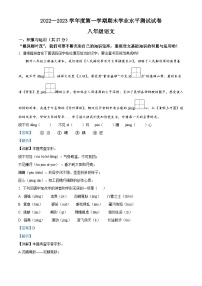 河南省驻马店市遂平县2022-2023学年八年级上学期期末语文试题（解析版）