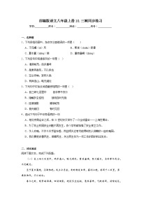 人教部编版八年级上册三峡复习练习题