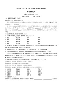 湖南省常德市安乡县2022-2023学年七年级下学期期末语文试题（含答案）